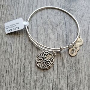 Alex and Ani Path Of Life Silver Tone Charm Bracelet~NWT